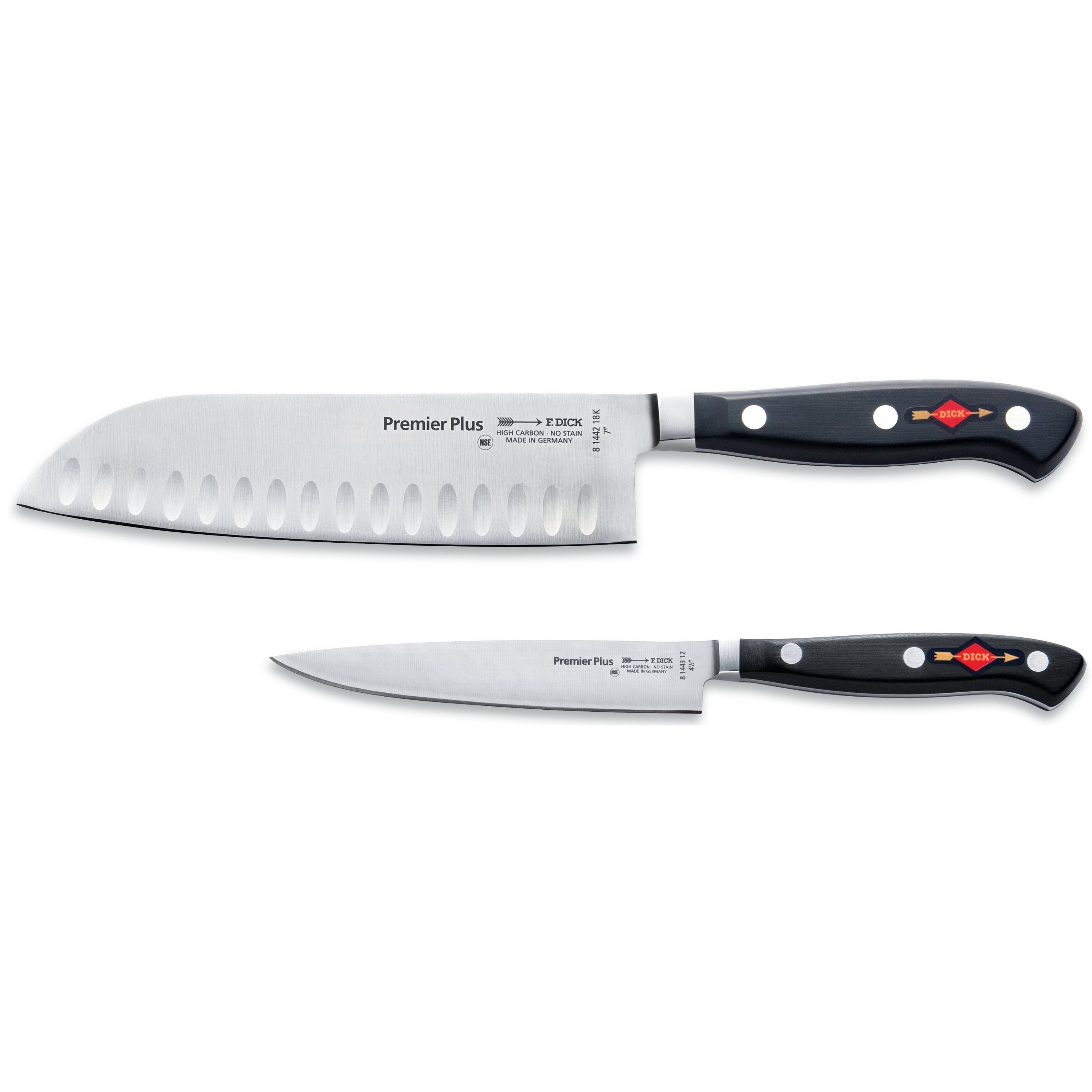Keukenmessen (set) PREMIER PLUS, 2-delig, roestvrij staal, F.DICK