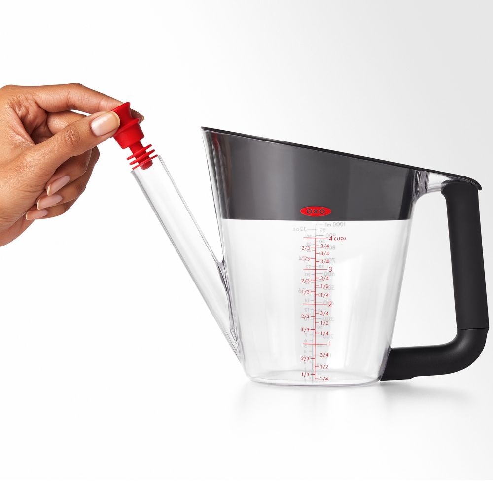 Vetafscheider GOOD GRIPS 1,0 l, zwart, kunststof, OXO