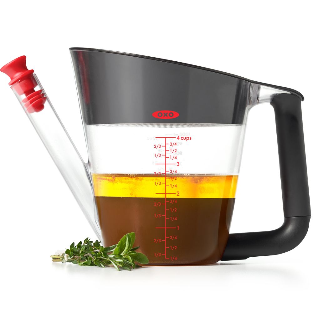 Vetafscheider GOOD GRIPS 1,0 l, zwart, kunststof, OXO