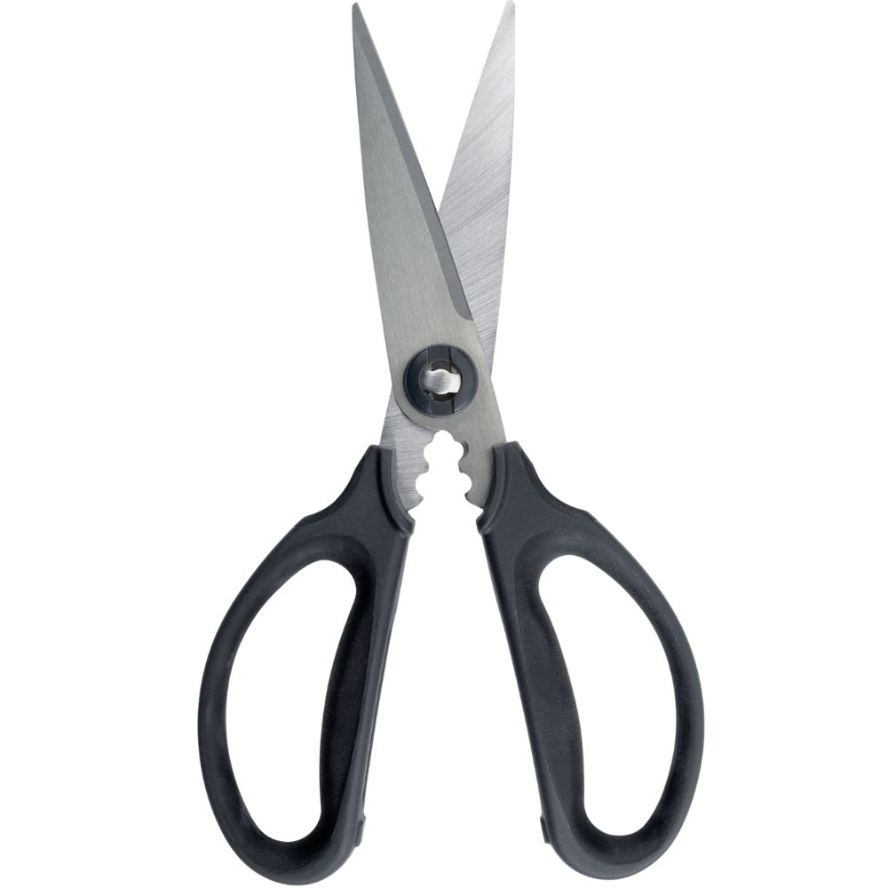 Keukenschaar GOOD GRIPS 26 cm, zwart, roestvrij staal, OXO