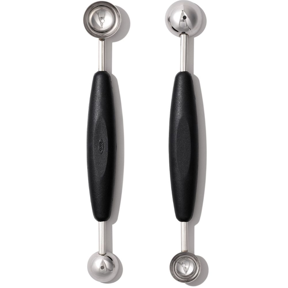 Meloenlepel GOOD GRIPS 23 cm, zwart, roestvrij staal, OXO