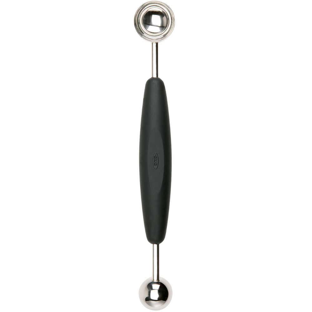 Meloenlepel GOOD GRIPS 23 cm, zwart, roestvrij staal, OXO
