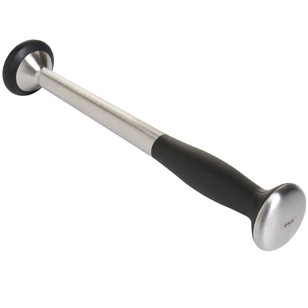 Cocktailstamper STEEL 23 cm, zwart, roestvrij staal, OXO