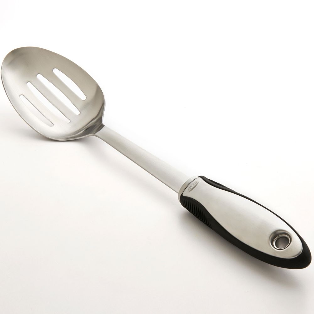 Gaatjeslepel STEEL 30 cm, zilver, roestvrij staal, OXO