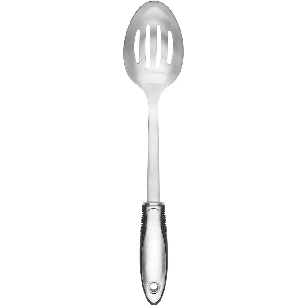 Gaatjeslepel STEEL 30 cm, zilver, roestvrij staal, OXO