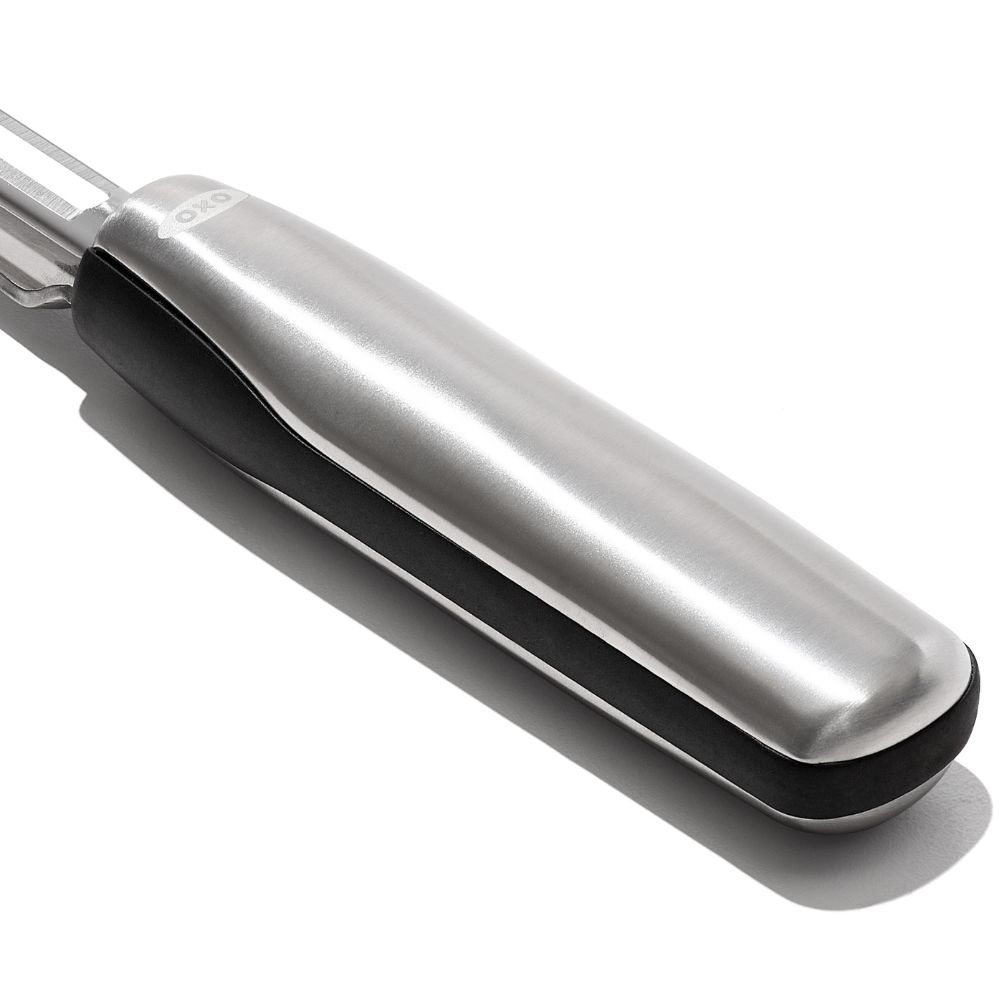 Dunschiller STEEL 19 cm, draaibaar, zilver, roestvrij staal, OXO