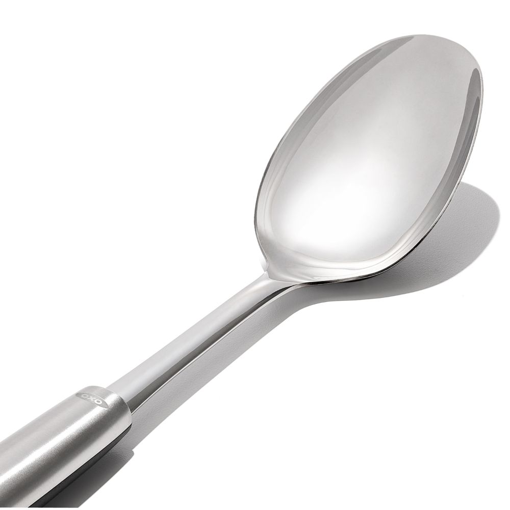 Serveerlepel STEEL 32 cm, zilver, roestvrij staal, OXO