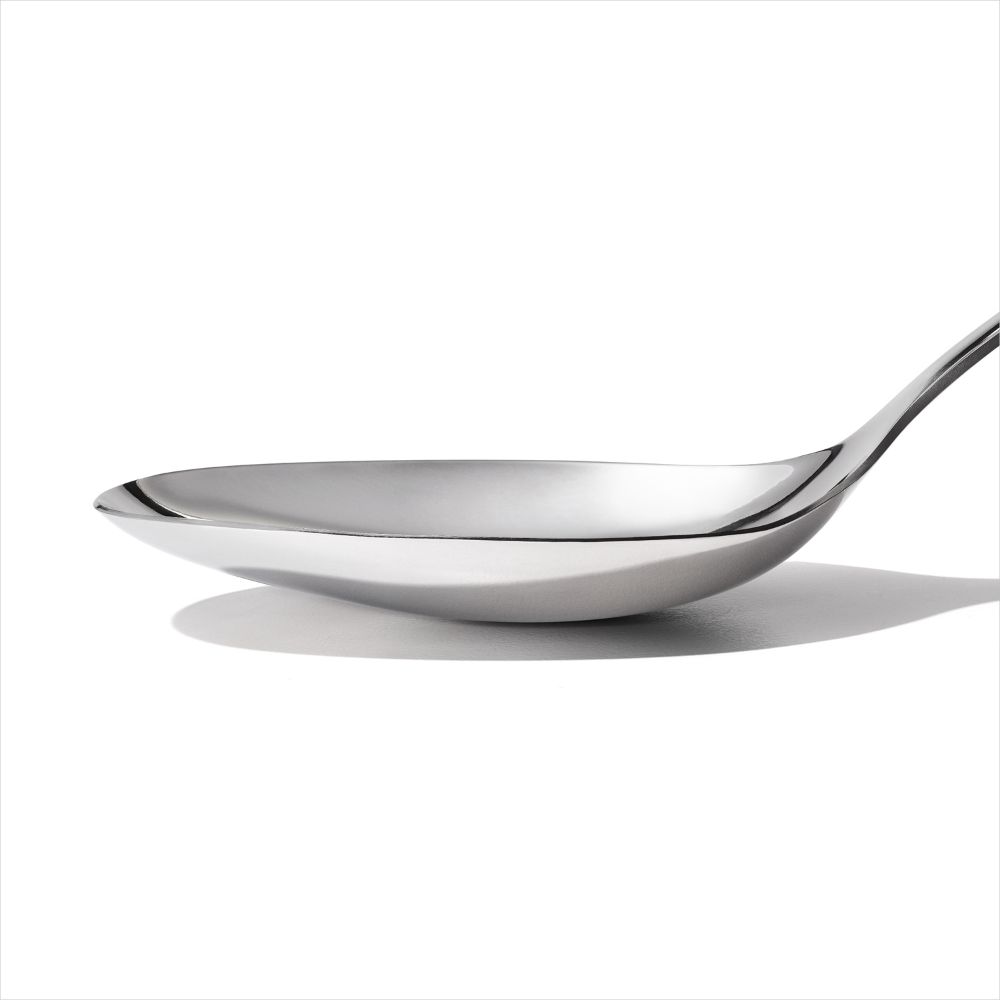 Serveerlepel STEEL 32 cm, zilver, roestvrij staal, OXO