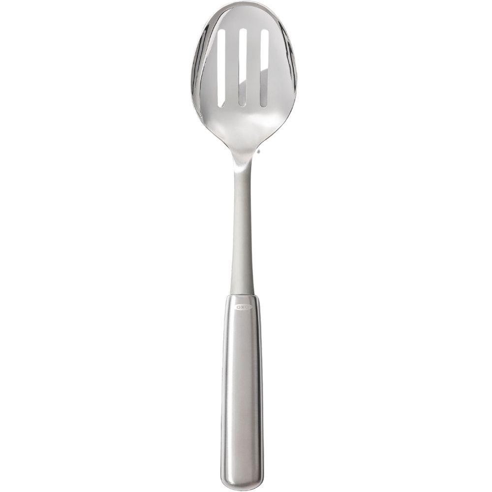 Gaatjeslepel STEEL 32 cm, zilver, roestvrij staal, OXO