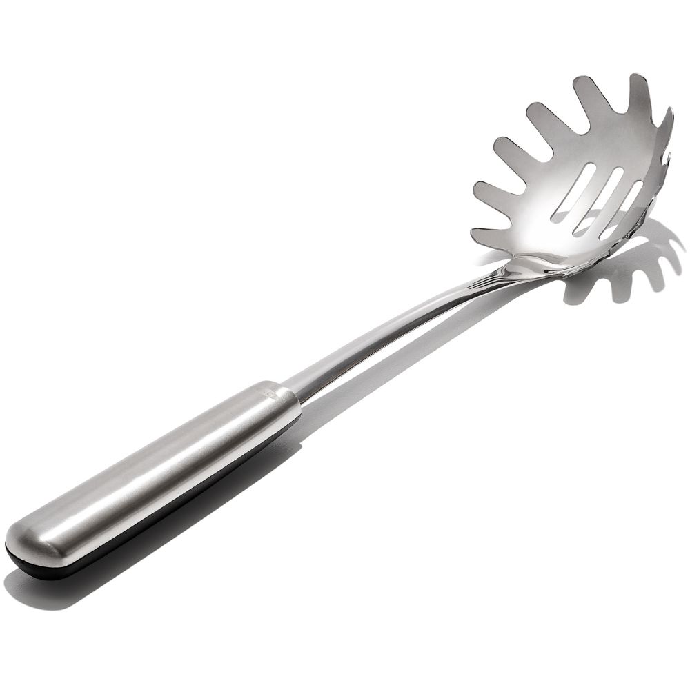 Spaghetti-lepel STEEL 32 cm, zilver, roestvrij staal, OXO