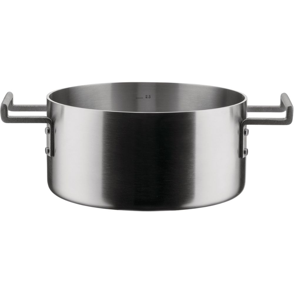 Pannenset CONVIVIO, 4-delig stuks, met deksels, roestvrij staal, Alessi