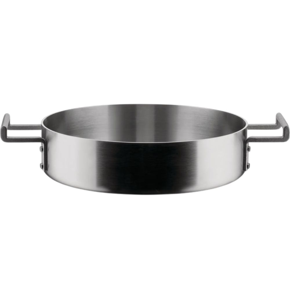 Pannenset CONVIVIO, 4-delig stuks, met deksels, roestvrij staal, Alessi