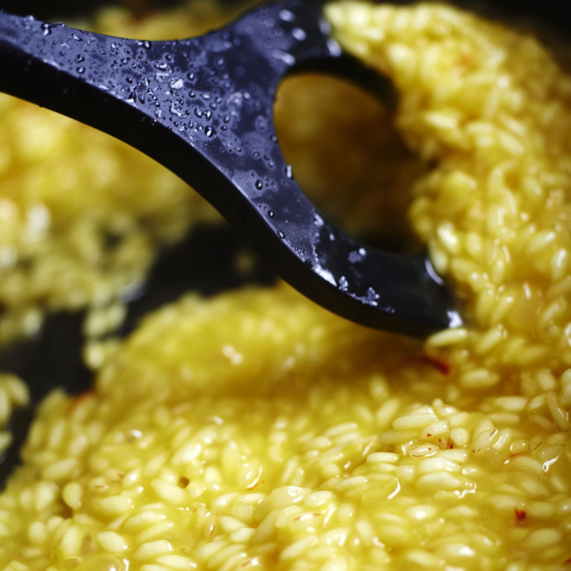 Risottolepel 31 cm, voor risotto, bruin, siliconen, Staub