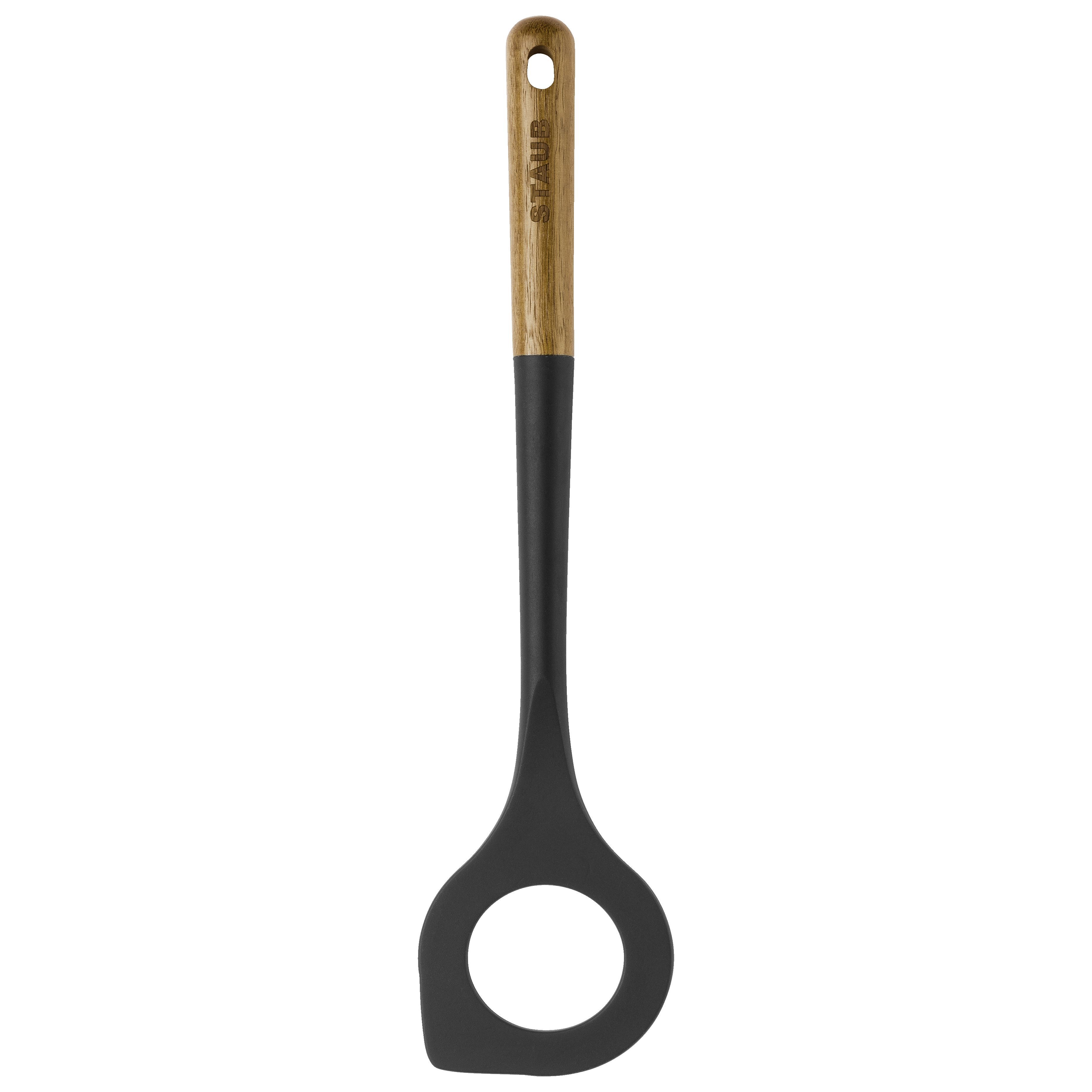 Risottolepel 31 cm, voor risotto, bruin, siliconen, Staub
