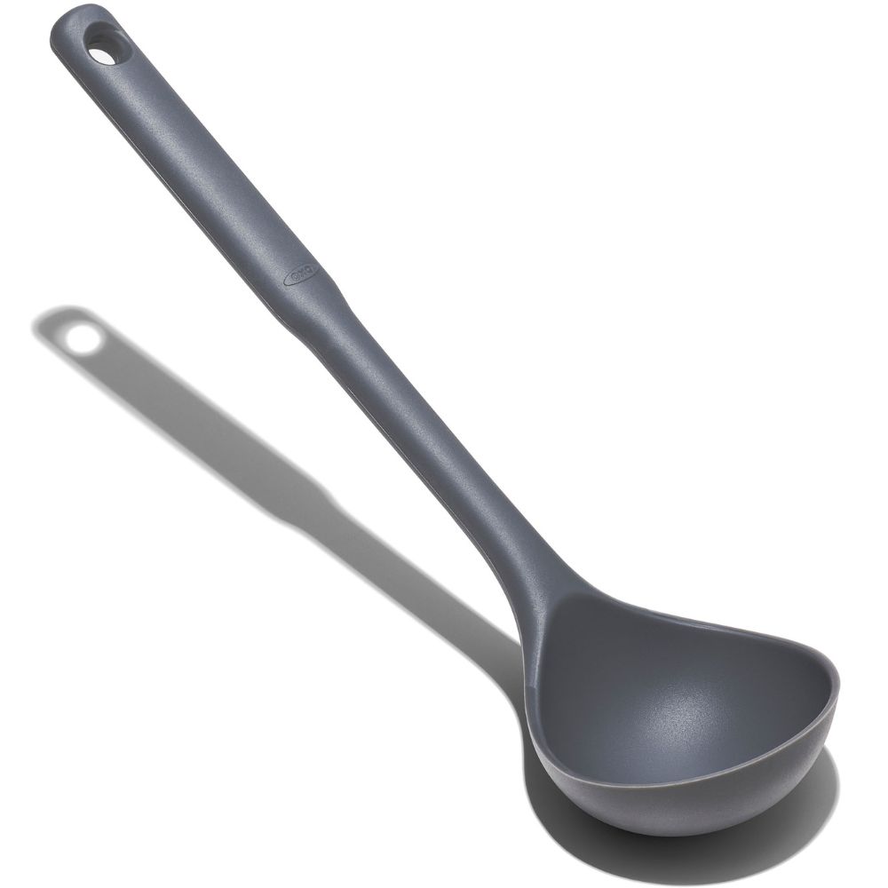 Soeplepel GOOD GRIPS 34 cm, grijs, silicone, OXO