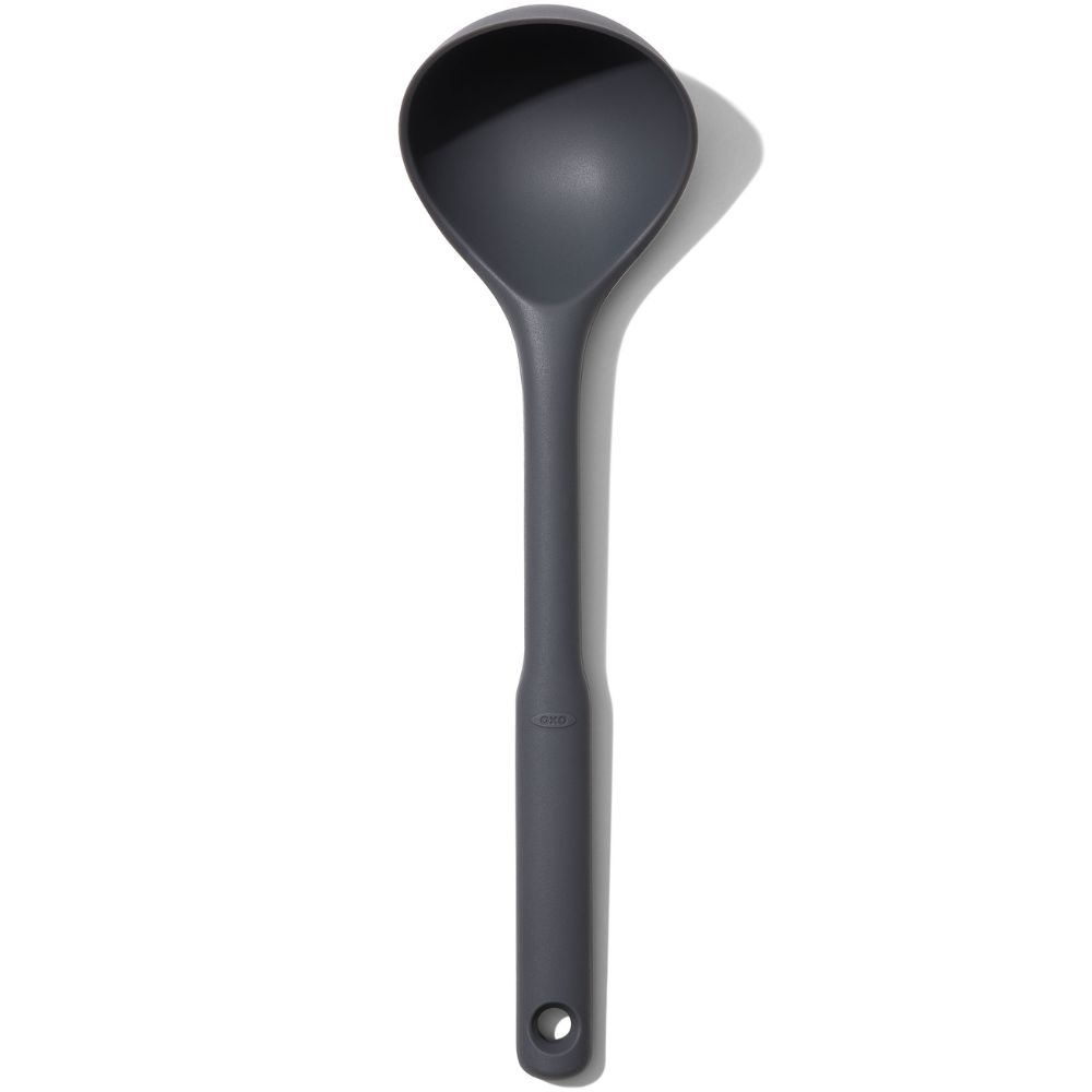 Soeplepel GOOD GRIPS 34 cm, grijs, silicone, OXO
