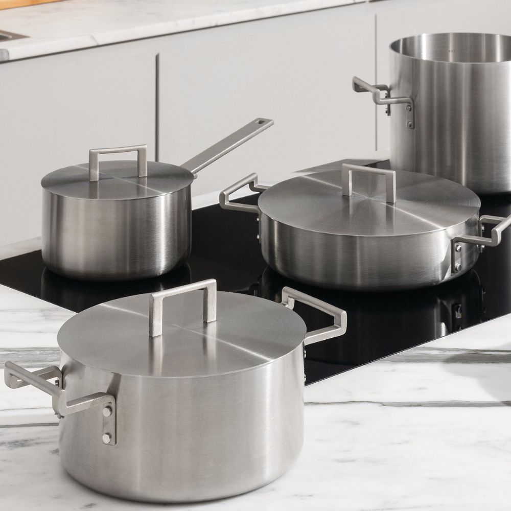 Deksel CONVIVIO 24 cm, roestvrij staal, Alessi