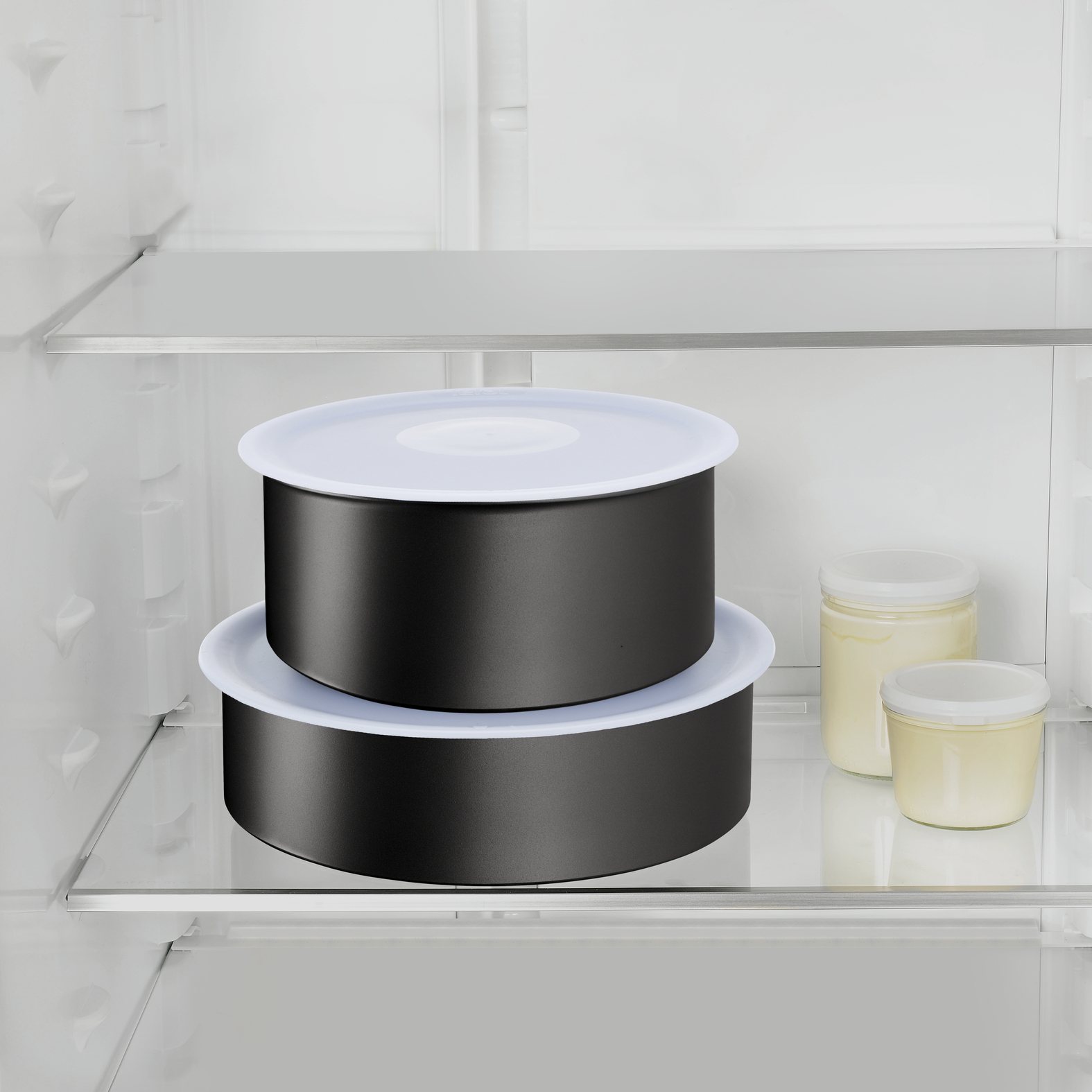 Pannenset INGENIO ECO RESIST L3979202, 4-delig, zwart, aluminium, Tefal