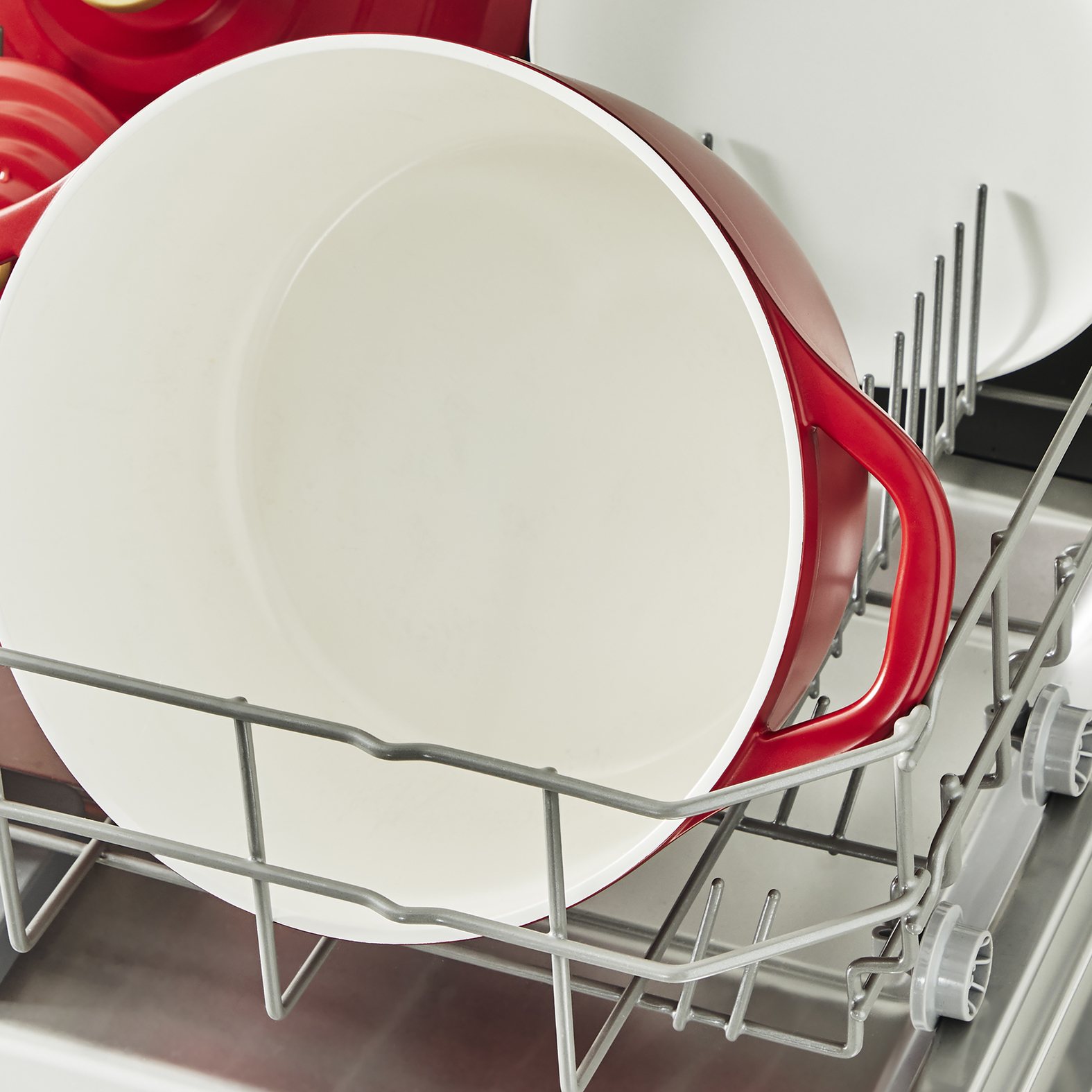 Braadpan AIR E2544655 24 cm, 4,7 l, rood, aluminium, Tefal