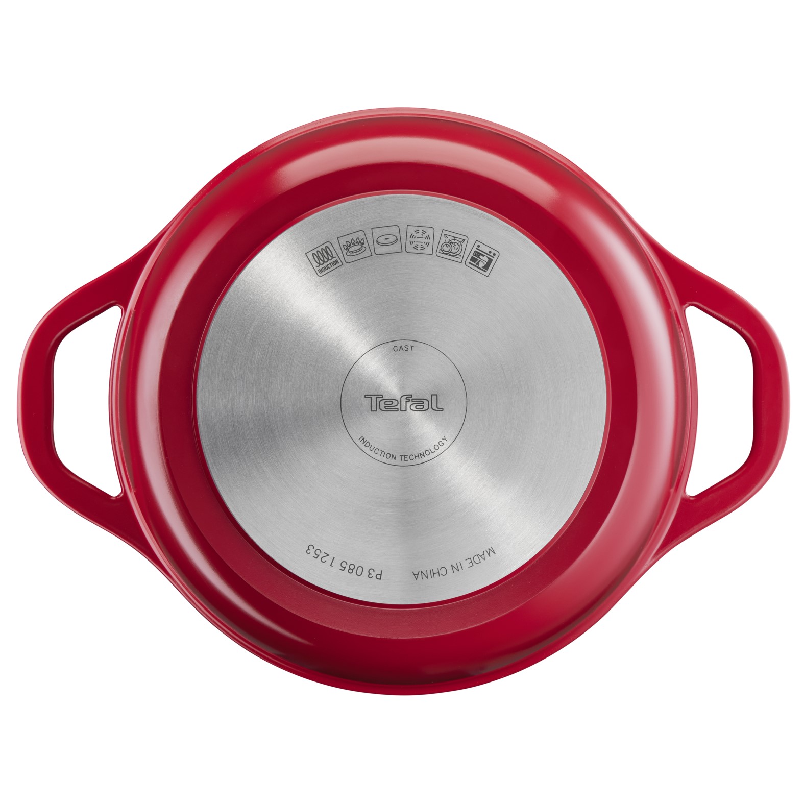 Braadpan AIR E2544655 24 cm, 4,7 l, rood, aluminium, Tefal
