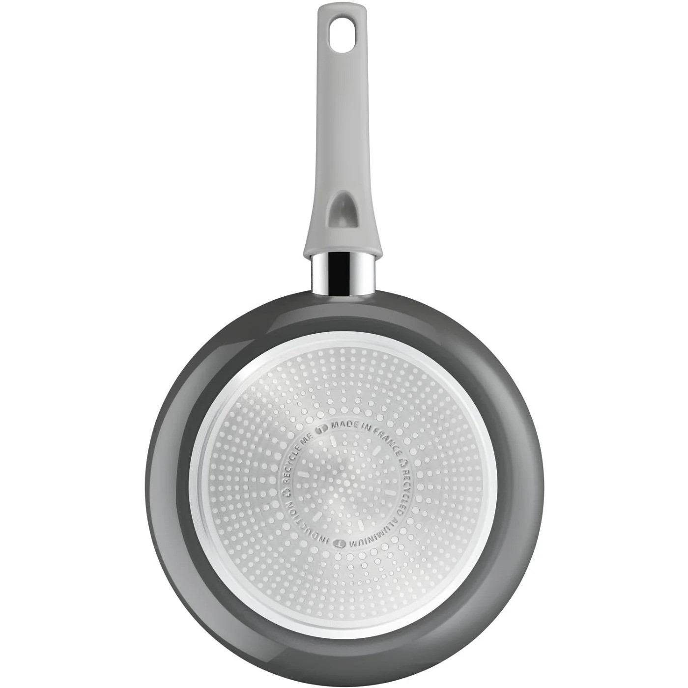 Koekenpannenset RENEW ON C4279132, set van 3, grijs, aluminium, Tefal