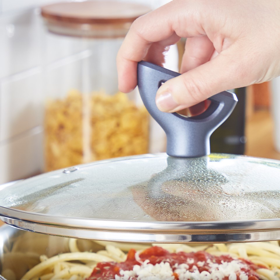 Pannenset DAILY COOK G712SA55, 10-delig, zilver, roestvrij staal, Tefal