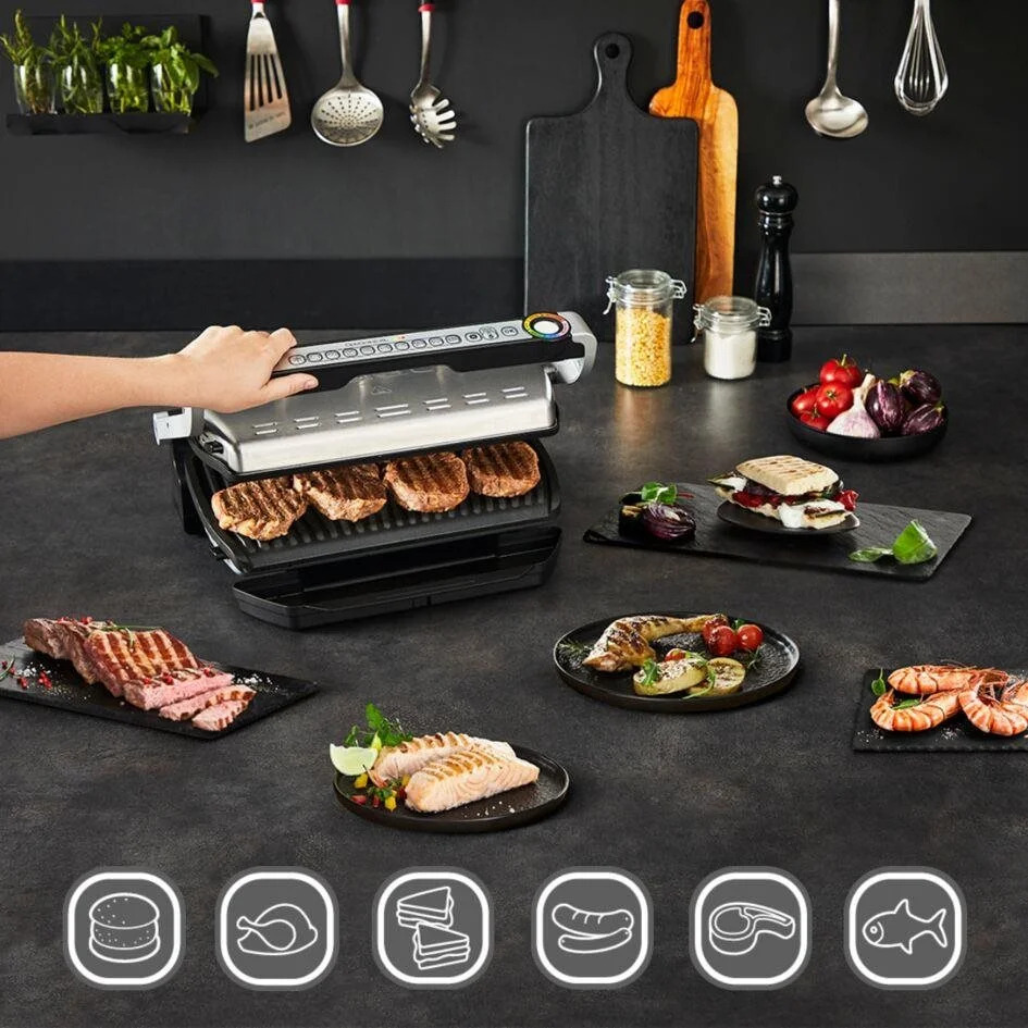 Contactgrill OPTIGRILL+ XL GC724D12 2000 W, met ovenschaal, Tefal