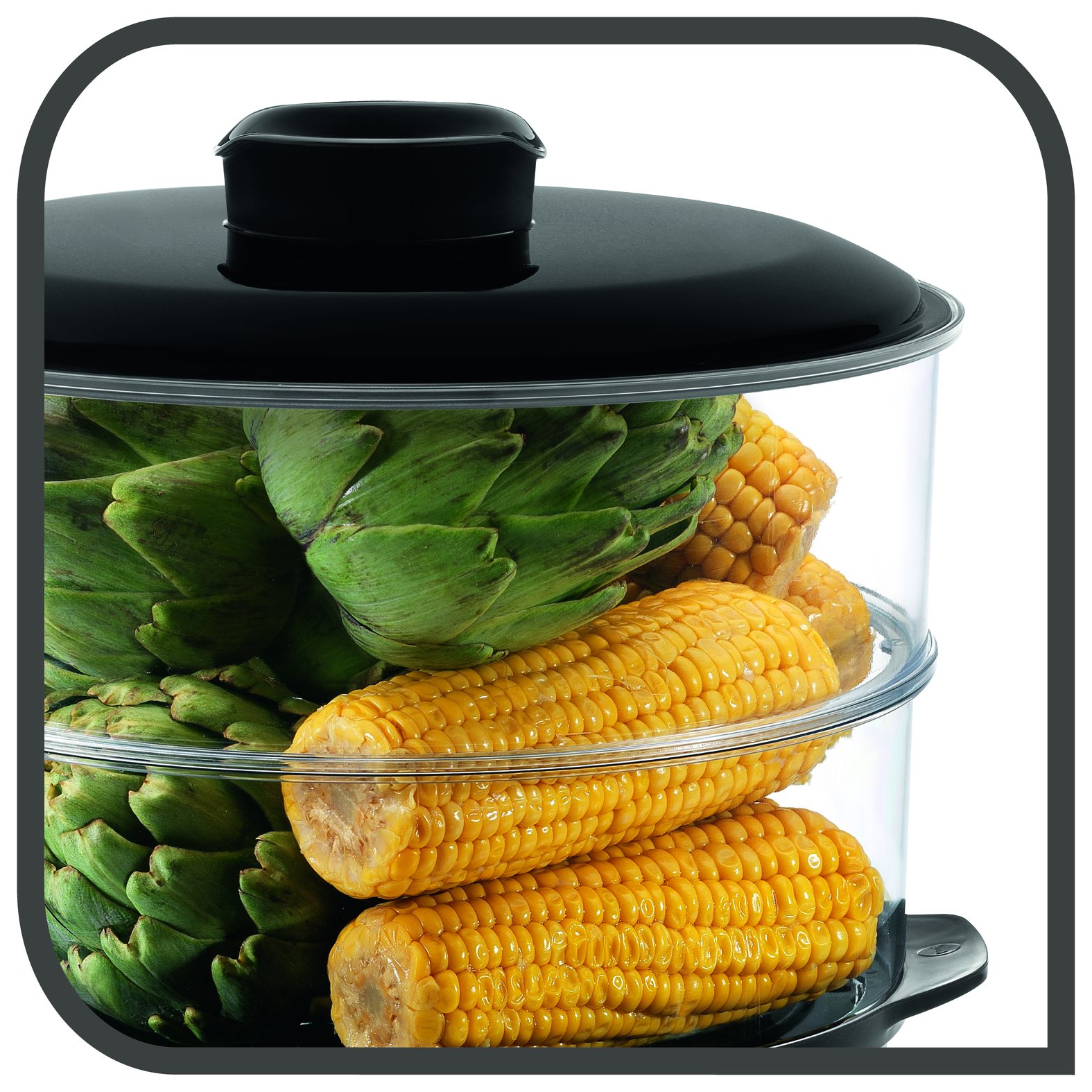 Stoomkoker CONVENIENT SERIES VC140131 6 l, zwart, Tefal