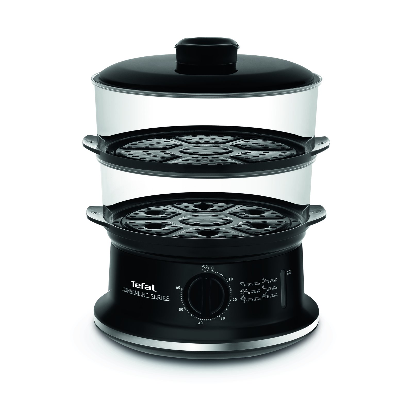 Stoomkoker CONVENIENT SERIES VC140131 6 l, zwart, Tefal