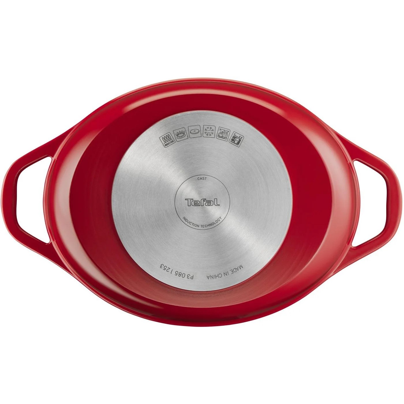 Lage braadpan AIR E2548955 30 x 23 cm, 5,7 l, rood, aluminium, Tefal