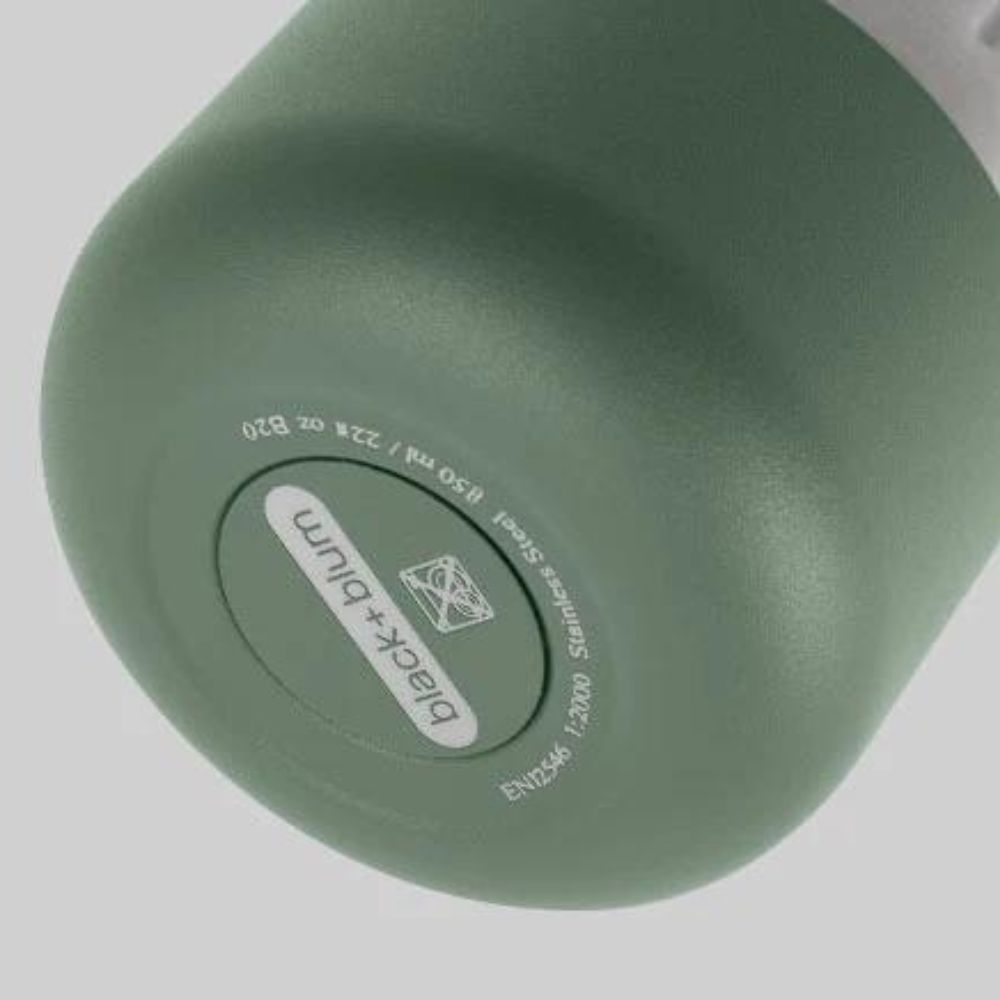 Waterbidon EXPLORER 650 ml, marine, roestvrij staal, Black+Blum