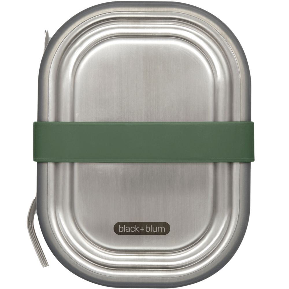 Lunchtrommel 600 ml, olijf, roestvrij staal, Black+Blum