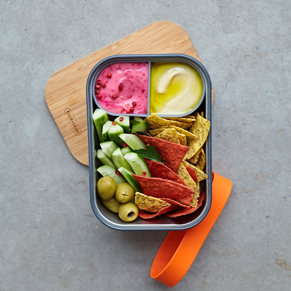 Lunchtrommel 1,25 l, oranje, roestvrij staal, Black+Blum