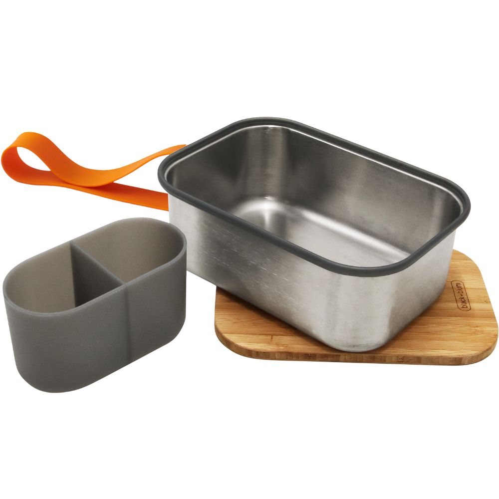 Lunchtrommel 1,25 l, oranje, roestvrij staal, Black+Blum