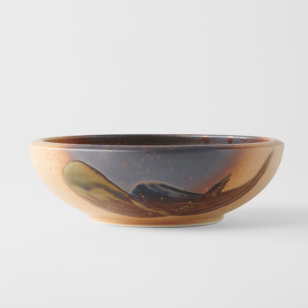Eetschaal WABI SABI 600 ml, bruin, keramiek, MIJ