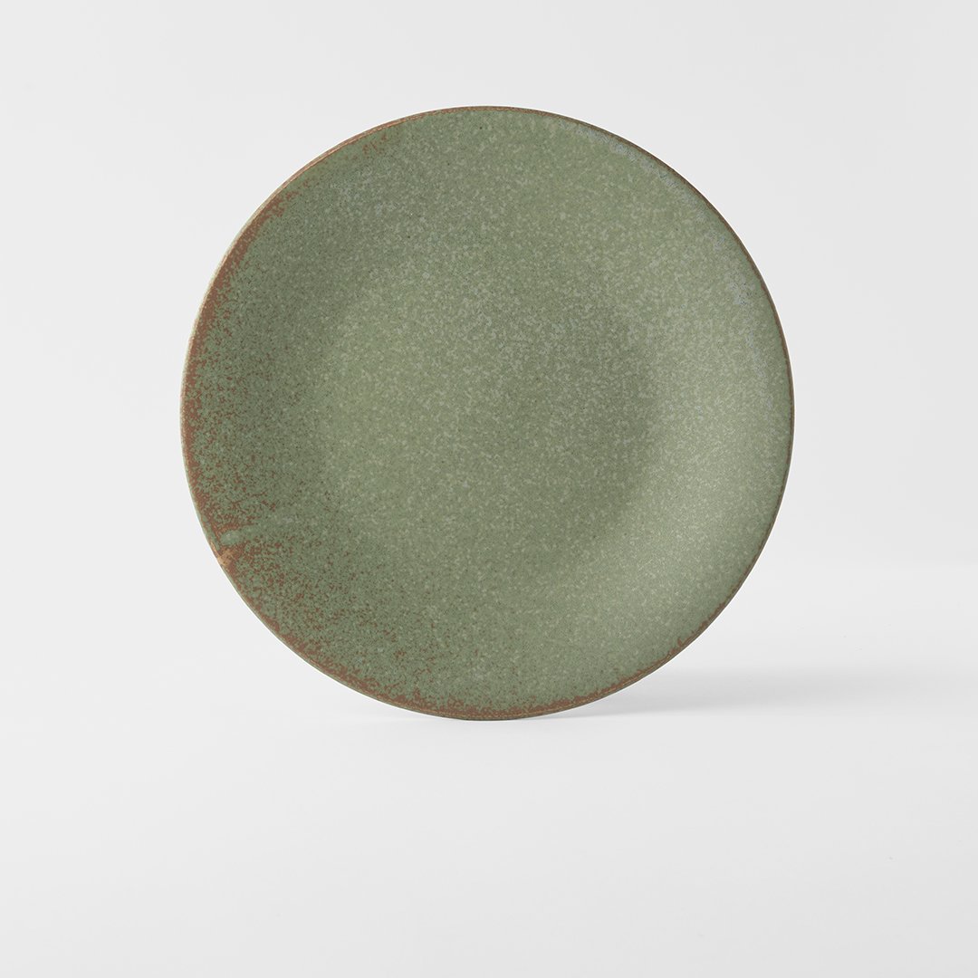 208660 3 jidelni talir green fade 28 cm zelena keramika mij