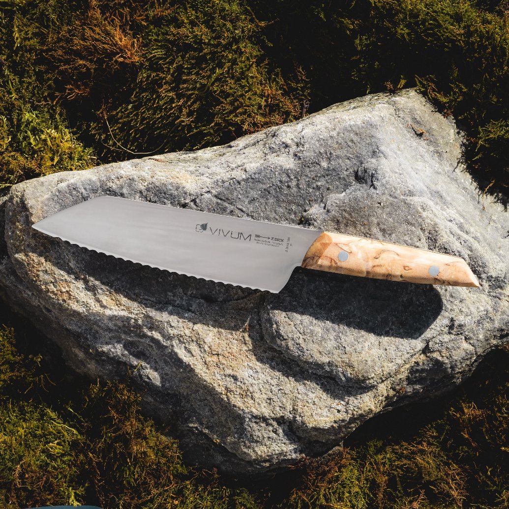 Universeel mes VIVUM 18 cm, staal, bruin, F.DICK