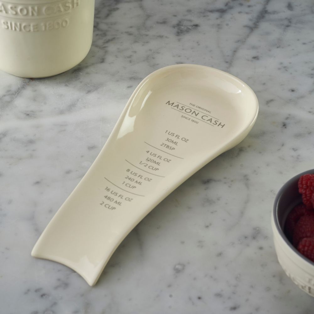 Keukenlepelsteun INNOVATIVE KITCHEN 25 cm, crème, keramiek, Mason Cash