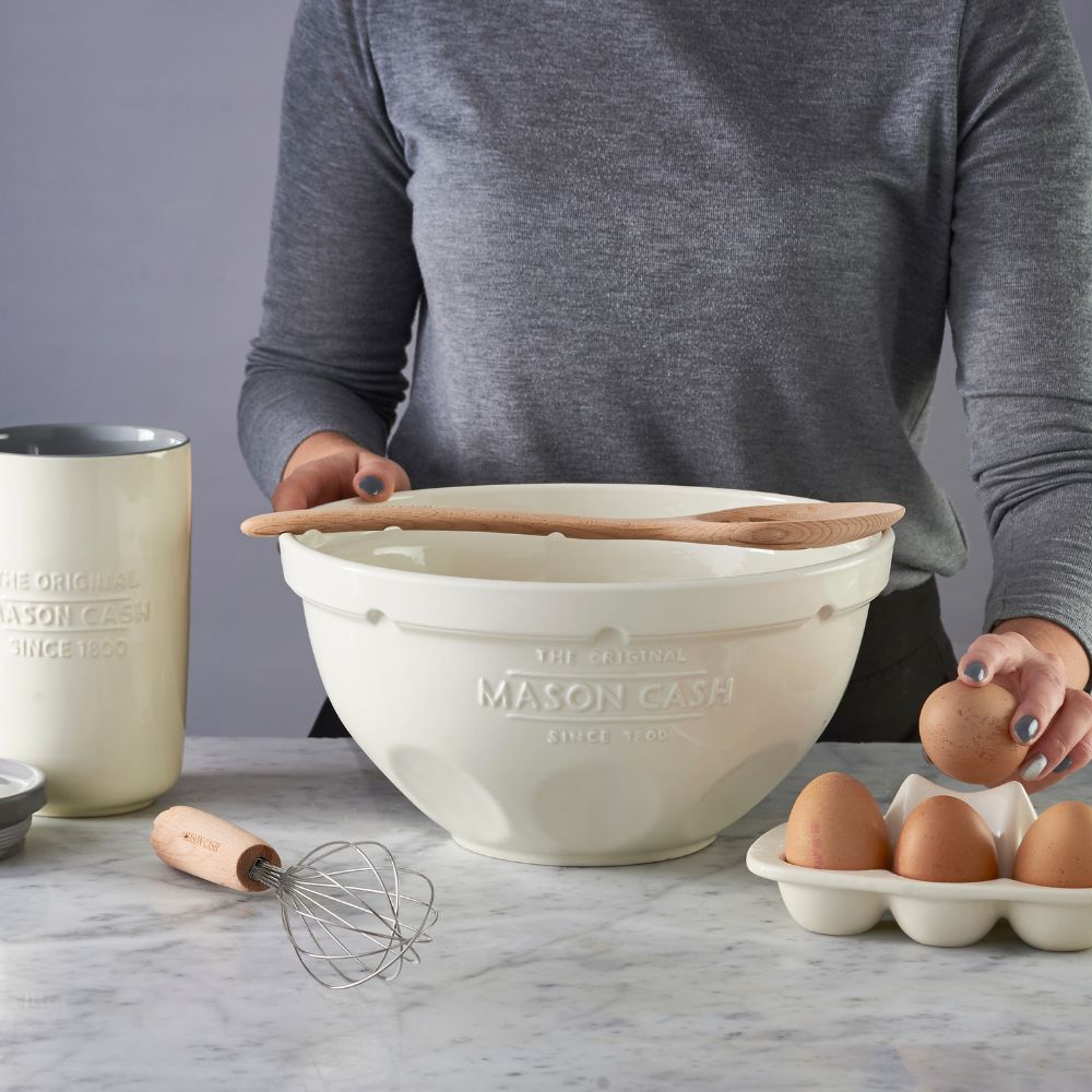 Pollepel met sleuven INNOVATIVE KITCHEN 33 cm, bruin, hout, Mason Cash