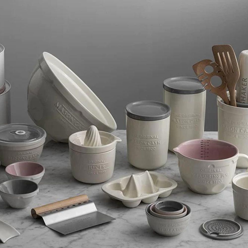 Maatbeker INNOVATIVE KITCHEN 1 l, crème, keramiek, Mason Cash