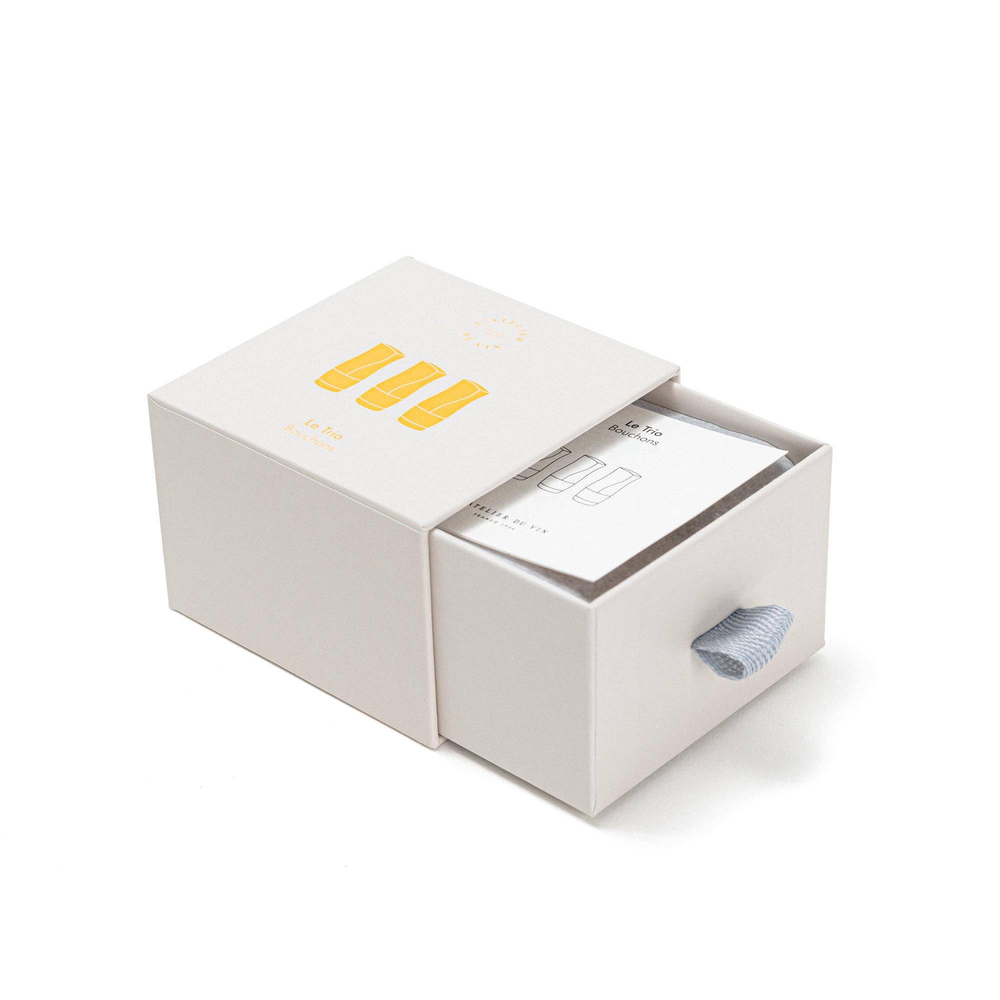 Wijnstopper LE TRIO, set van 3 stuks, L