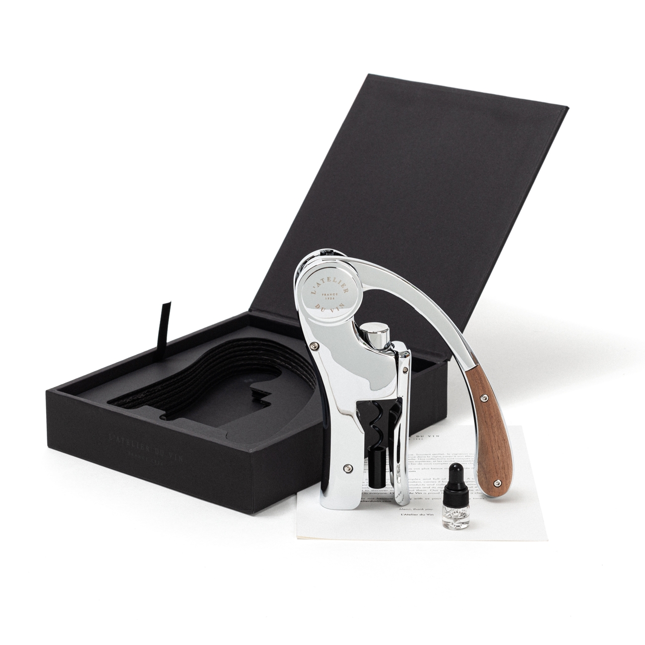 Hefboomkurkentrekker OENO MOTION, chroom, L