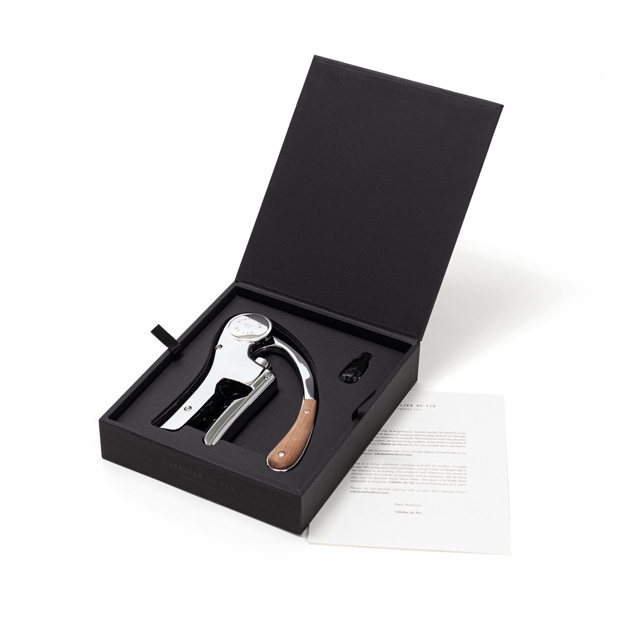 Hefboomkurkentrekker OENO MOTION, chroom, L