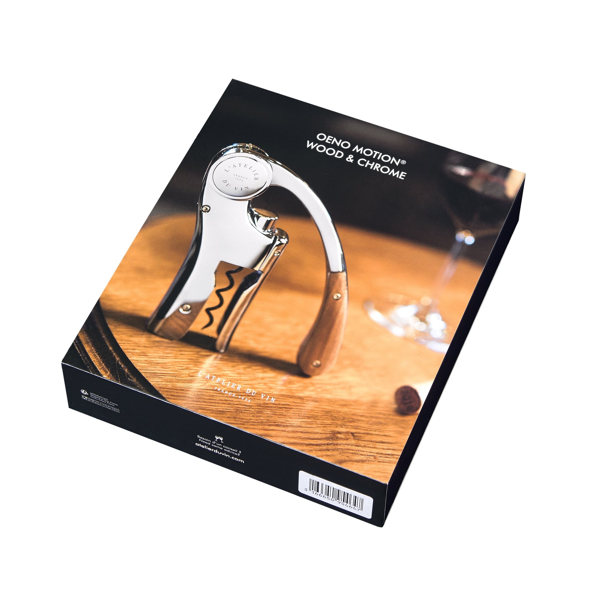 Hefboomkurkentrekker OENO MOTION, chroom, L