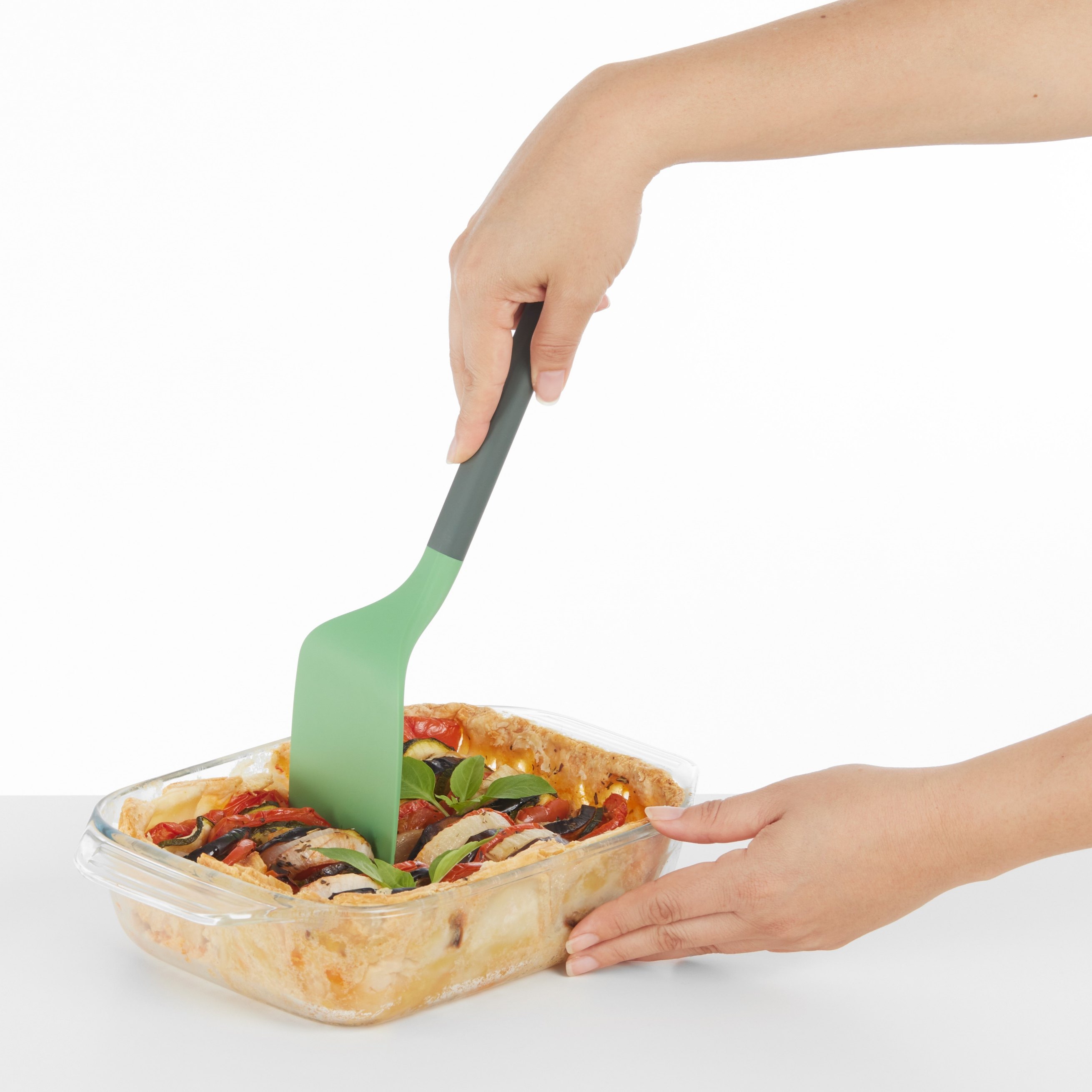 Bakspaan 36 cm, groen, silicone, Lékué