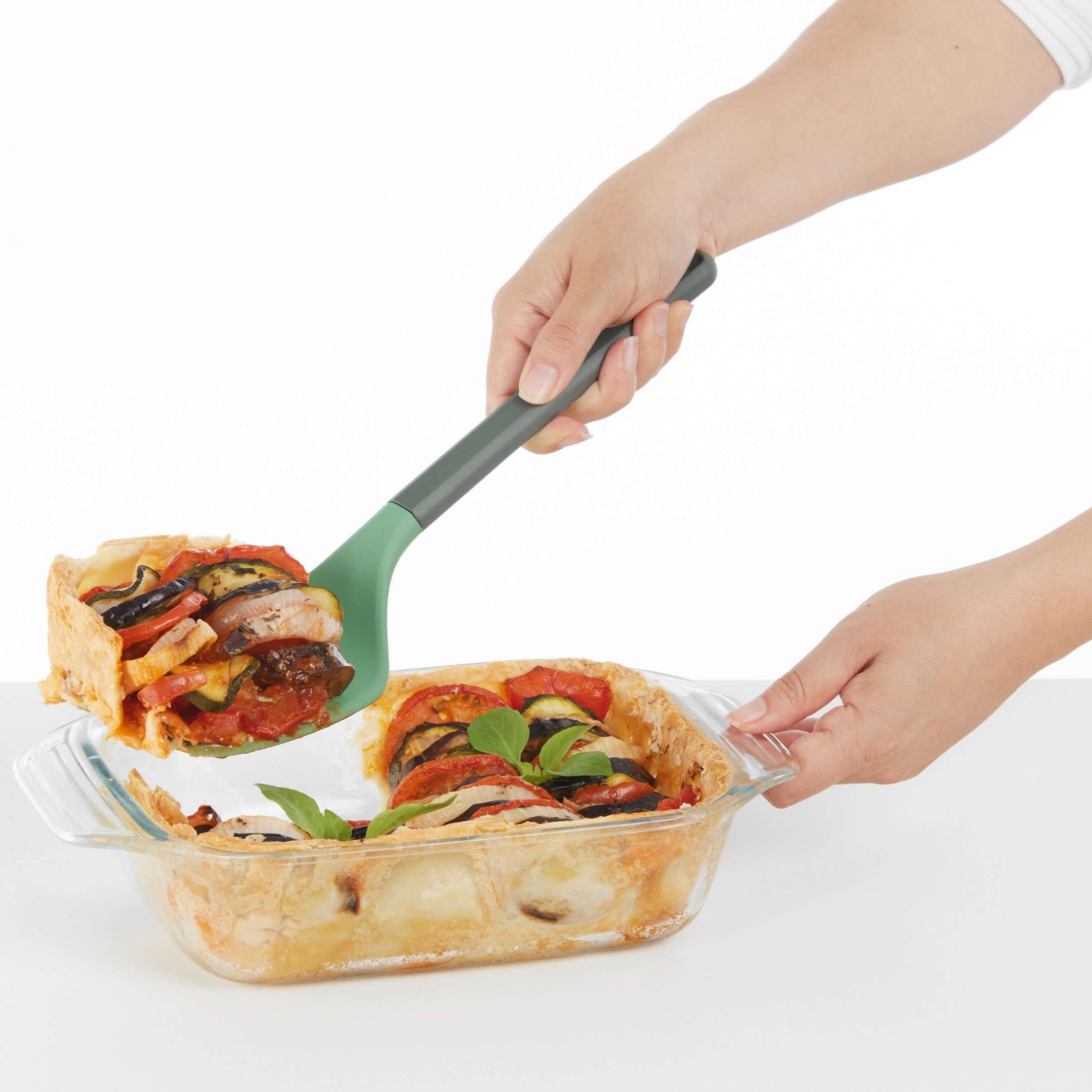 Bakspaan 36 cm, groen, silicone, Lékué
