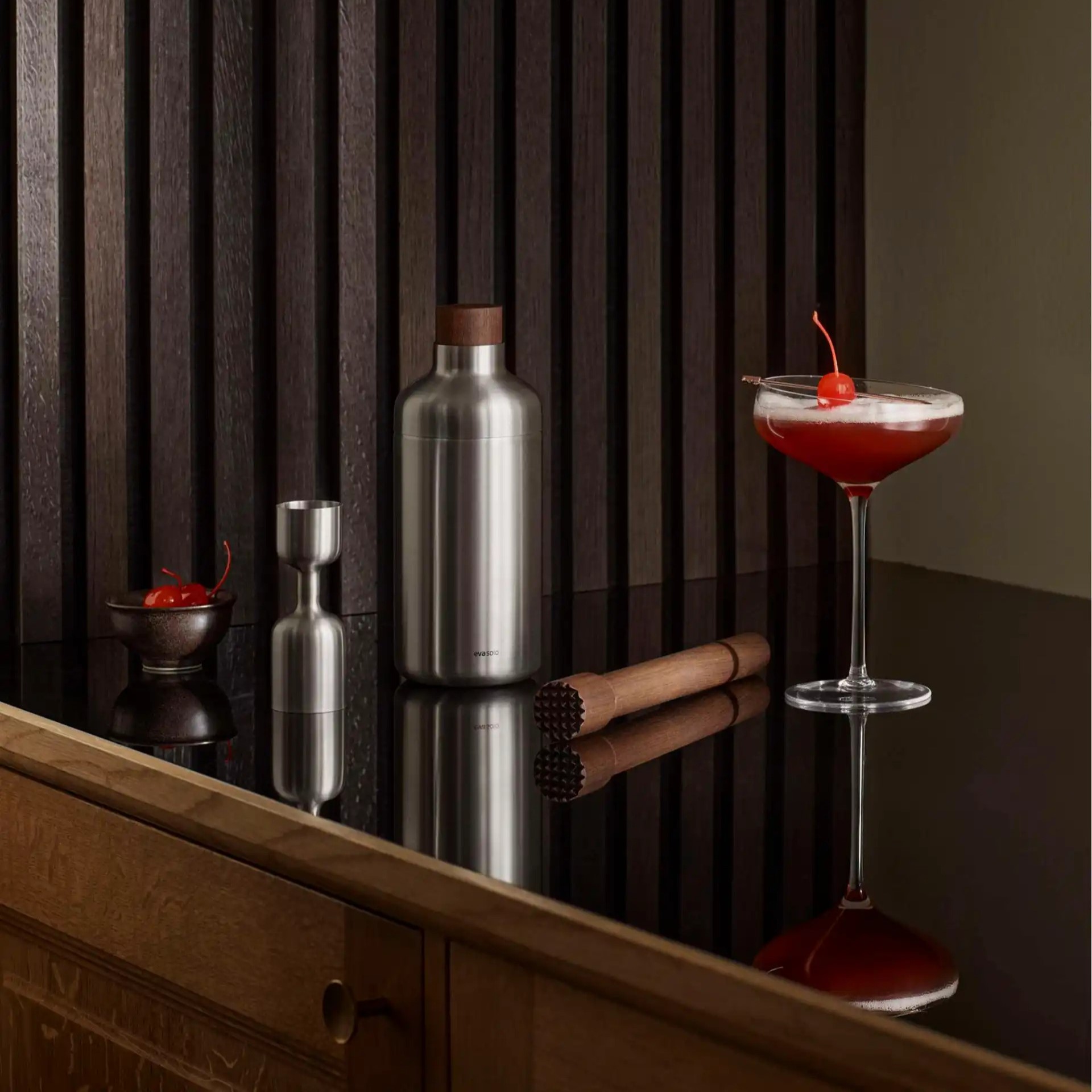 Barmaatje LIQUID LOUNGE 25/50 ml, zilver, roestvrij staal, Eva Solo