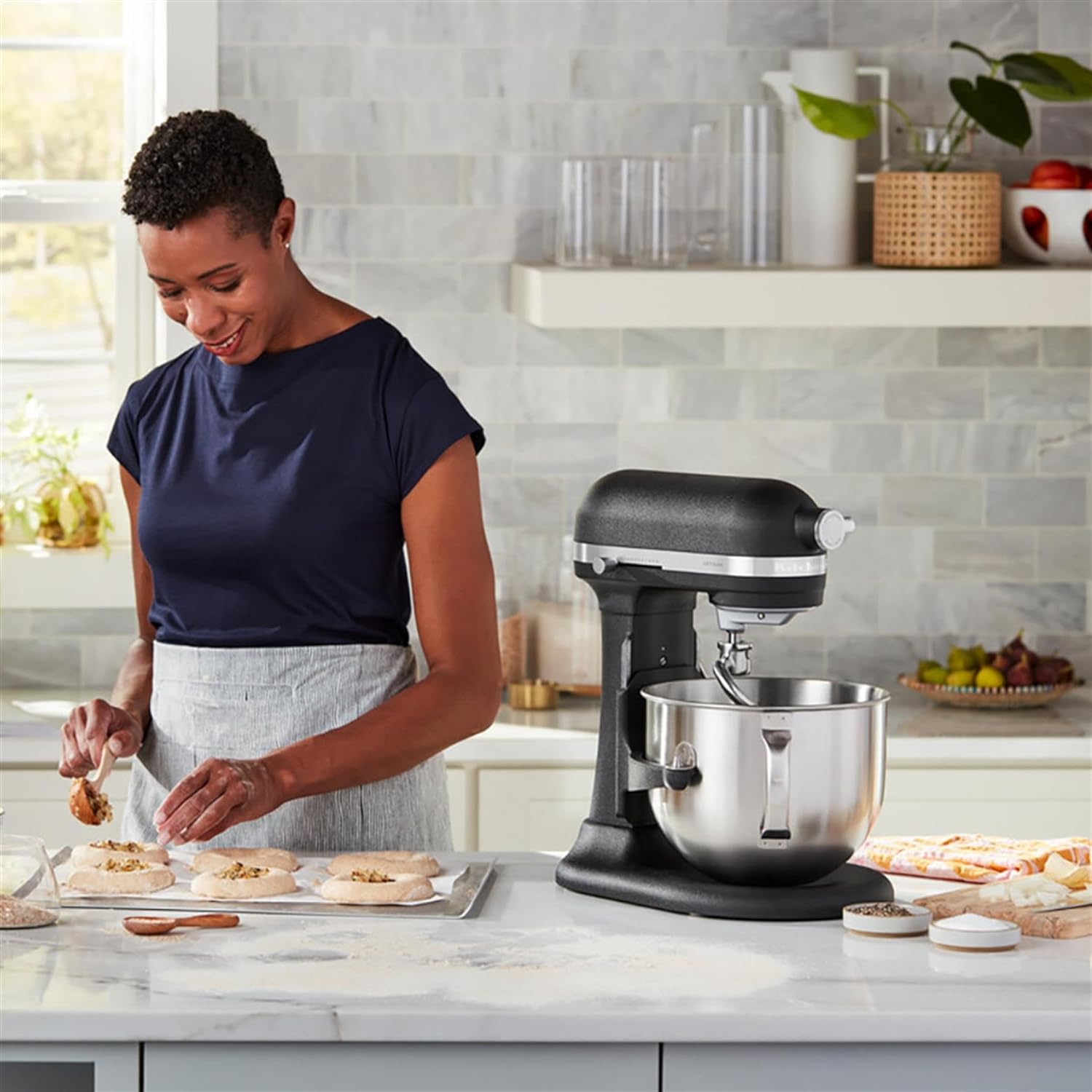 Keukenmachine ARTISAN 5KSM70SHX 6,6 l, gietijzer zwart, KitchenAid