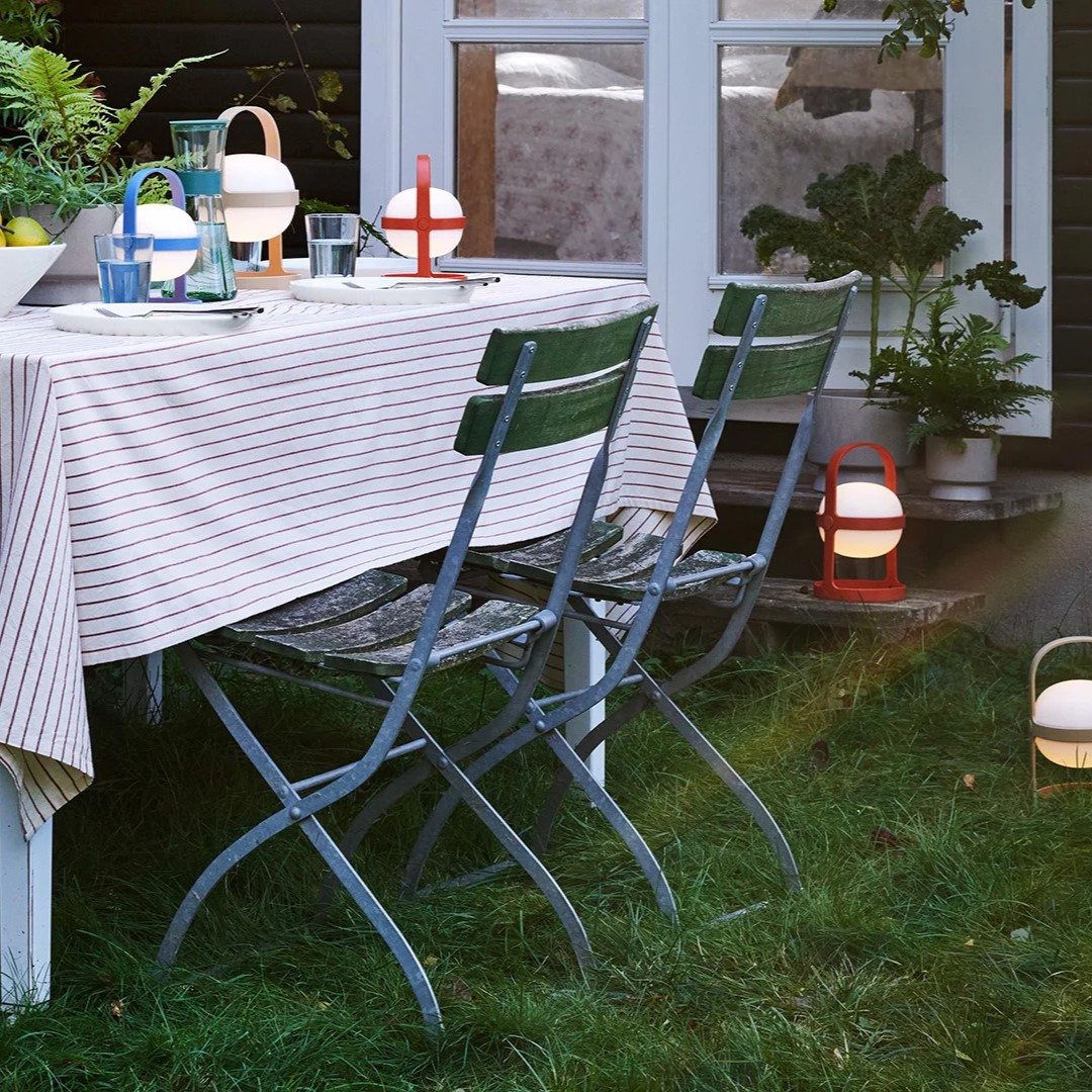Draagbare tafellamp SOFT SPOT 25 cm, LED, hemelsblauw, Rosendahl