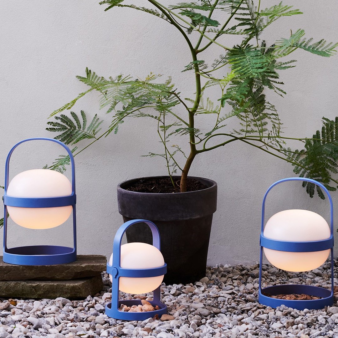 Draagbare tafellamp SOFT SPOT 25 cm, LED, hemelsblauw, Rosendahl
